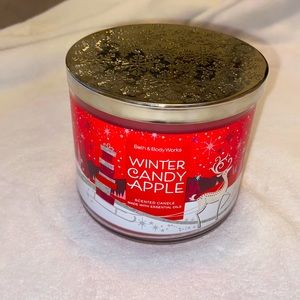 Winter Candy Apple Candle